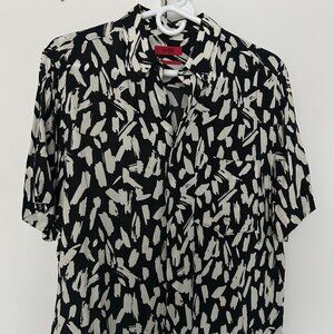 HUGO Print Button-up Shirt